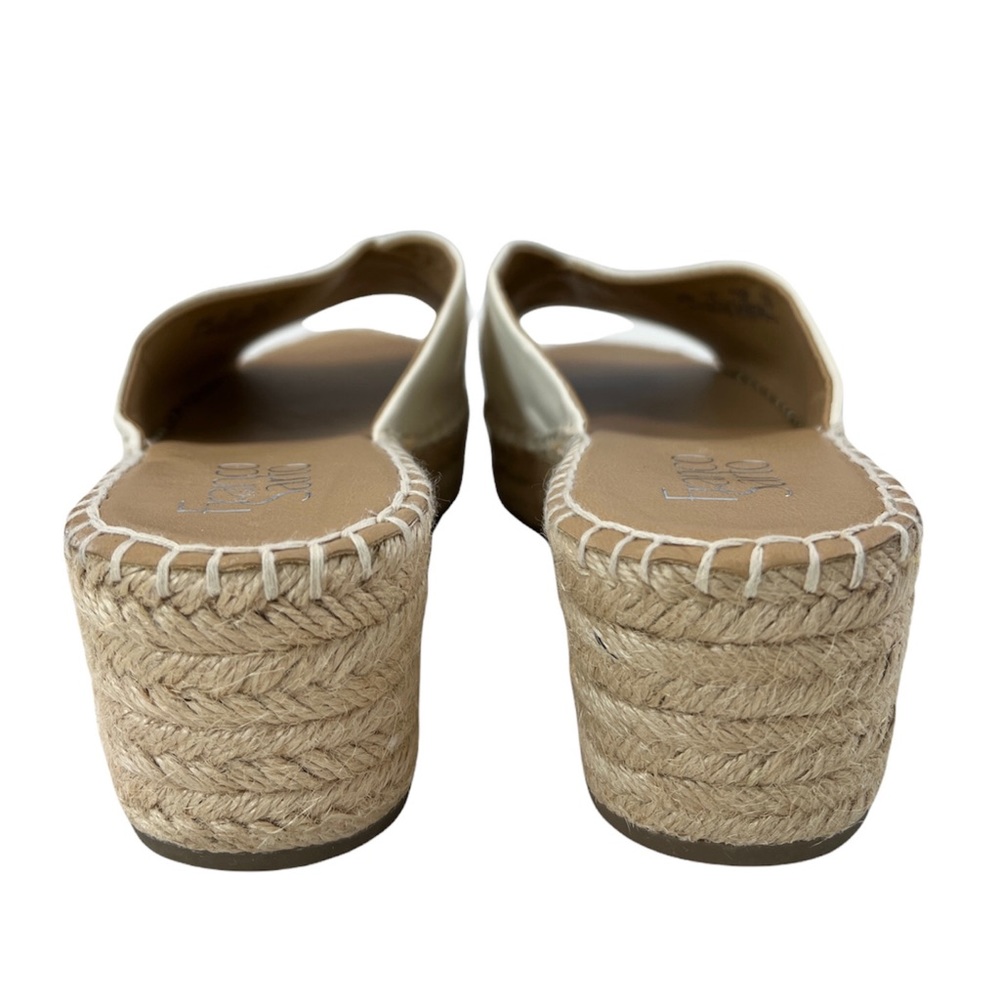 NWOT Franco Sarto Pinot Espadrilles Platform Wedge Sandals Milk Size 8M - Picture 8 of 15